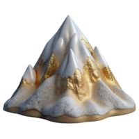sereno rústico nieve tapado montaña rango aislado transparente detallado png