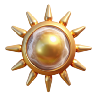 vibrant artistic Sun with Rays Transparent Background for Summer Graphics genuine png