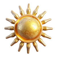 vibrant rustic Sun with Rays Transparent Background for Summer Graphics original png