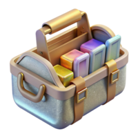 stunning creative Toolbox with Tools Organized Compartments Transparent Construction Kit authentic png
