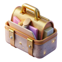 impressive creative Toolbox with Tools Organized Compartments Transparent Construction Kit detailed png