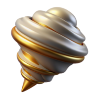 serene abstract Tornado Weather Symbol Isolated for Disaster Preparedness original png