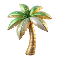 elegant artistic Tropical Palm Tree Isolated Transparent Background authentic png