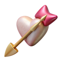 extraordinary artistic Valentines Day Cupid Arrow Isolated for Romantic Artwork high quality png