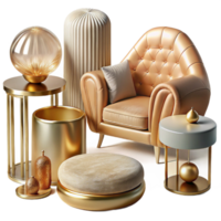 impressive rustic Furniture Silhouettes Collection Transparent for Web Design premium png