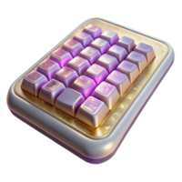 serene classic Virtual Keyboard Cutout for Interactive Projects premium png
