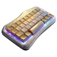 beautiful modern Virtual Keyboard Cutout for Interactive Projects detailed png