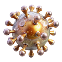 beautiful modern Virus Particle Microbiology Illustration Transparent for Health Presentations authentic png