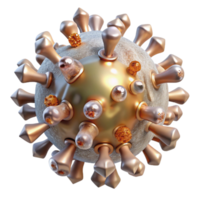 elegant classic Virus Particle Microbiology Illustration Transparent for Health Presentations png