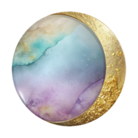 elegant vintage Watercolor Circle Transparent for Icon Design authentic png