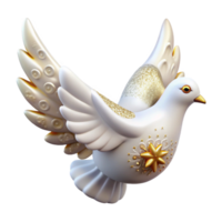 beautiful contemporary White Dove Bird Peace Symbol Transparent for Ceremony Programs authentic png