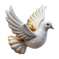 vibrant rustic White Dove Bird Peace Symbol Transparent for Ceremony Programs original png