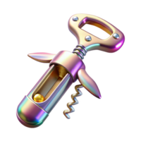 impressive contemporary Wine Opener Corkscrew gold Tool Isolated for Wine Enthusiasts authentic png