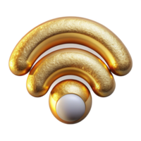 beautiful artistic Wireless Network Signal Icon Isolated for Connectivity Visuals high quality png