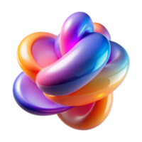 wonderful modern A dynamic composition of overlapping, translucent shapes, in vibrant, gradient colors, illuminated by a soft, diffused light, with a fluid, abstract expressionist style genuine png