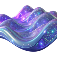 beautiful creative A field of shimmering, holographic particles, forming a wave-like pattern, illuminated by a cool, neon light, with a futuristic, sci-fi aesthetic authentic png