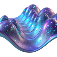 stunning rustic A field of shimmering, holographic particles, forming a wave-like pattern, illuminated by a cool, neon light, with a futuristic, sci-fi aesthetic original png
