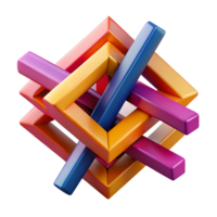 impressive vintage A dynamic composition of intersecting, geometric lines, in bold, contrasting colors, illuminated by a dramatic, directional light, with a constructivist art style authentic png