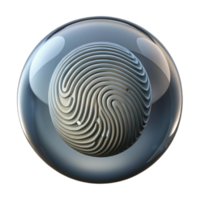 elegant rustic A close-up of a fingerprint on a dusty glass, forensic noir style 4K png