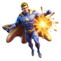 stunning creative A cosmic superhero with celestial energy swirling around them, creating a supernova, lit by the blinding light of exploding stars, in a grand, epic style professional png