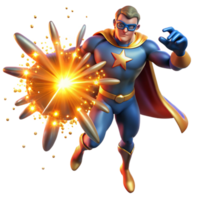 vibrant classic A cosmic superhero with celestial energy swirling around them, creating a supernova, lit by the blinding light of exploding stars, in a grand, epic style genuine png