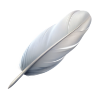 serene minimalist A single perfect white feather floating in the air, soft lighting, minimalist style detailed png