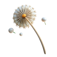 wonderful traditional A lone dandelion seedhead with a few seeds remaining, delicate and fragile, minimalist photography genuine png