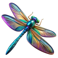 stunning minimalist A close-up of a dragonfly's iridescent wings, macro photography, vibrant colors premium png