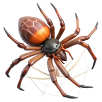 magnificent rustic A spider spinning a web, intricate details, macro photography, nature documentary style detailed png
