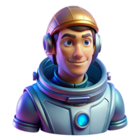 elegant artistic Portrait of an astronaut in a spacesuit, ethereal cosmic lighting, science fiction style high quality png