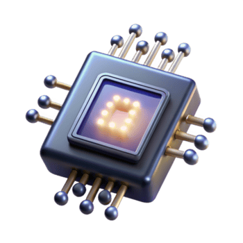 verbijsterend wijnoogst een single microchip emitting binair code net zo balken van licht, donker achtergrond, abstract digitaal kunst, gedetailleerd png