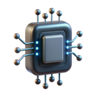 impressive traditional A single microchip emitting binary code as beams of light, dark background, abstract digital art, professional png