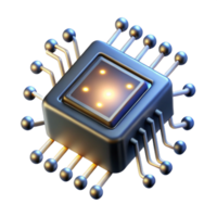 lindo minimalista uma solteiro microchip emitindo binário código Como feixes do luz, Sombrio fundo, abstrato digital arte, Alto qualidade png
