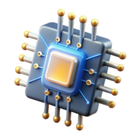impressionante criativo uma solteiro microchip emitindo binário código Como feixes do luz, Sombrio fundo, abstrato digital arte, autêntico png