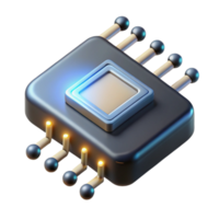 elegant contemporary A single microchip emitting binary code as beams of light, dark background, abstract digital art, high quality png