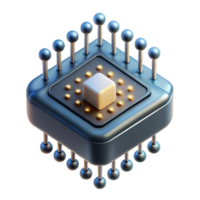 elegant modern A single microchip emitting binary code as beams of light, dark background, abstract digital art, detailed png