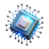 wonderful modern A single microchip emitting binary code as beams of light, dark background, abstract digital art, high quality png