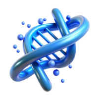 lindo abstrato uma dna vertente transformando para dentro binário código, brilhando azul iluminação, científico ilustração, 4k png