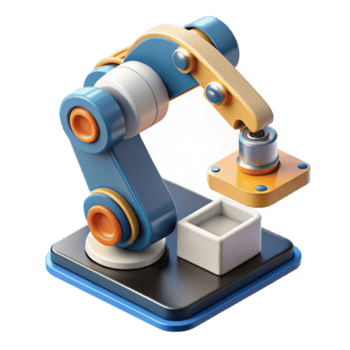 impressive traditional A robotic arm assembling a complex microchip, studio lighting, hyperrealistic, professional png