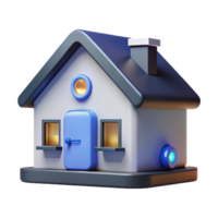 beautiful vintage A smart home controlled by artificial intelligence, ambient lighting, minimalist design, genuine png