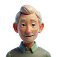 extraordinary artistic Portrait of an elderly man with a weathered face and kind eyes, lit by soft window light, in a classic portrait style exclusive png