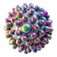 wonderful contemporary A swarm of nanobots forming a complex, swirling pattern, illuminated by multicolored, pulsating lights, in a microscopic, scientific visualization style 4K png