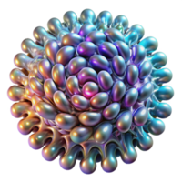 elegant artistic A swarm of nanobots forming a complex, swirling pattern, illuminated by multicolored, pulsating lights, in a microscopic, scientific visualization style professional png