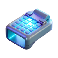 elegant abstract A futuristic, holographic keyboard projecting from a wristwatch, illuminated by a soft blue light, in a minimalist, product design style exclusive png