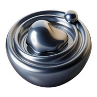 stunning creative A dynamic flow of liquid mercury, forming abstract shapes and ripples, with realistic reflections and a dark, moody atmosphere professional png