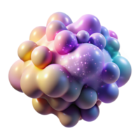 stunning minimalist A cloud of colorful particles, swirling and colliding in a dynamic motion, with a soft focus and a dreamlike atmosphere genuine png