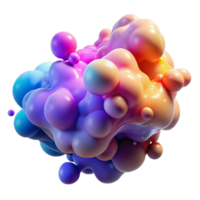 magnificent creative A cloud of colorful particles, swirling and colliding in a dynamic motion, with a soft focus and a dreamlike atmosphere high resolution png