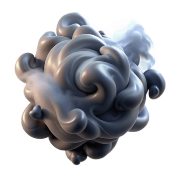 serene contemporary A swirling mass of smoke and light, creating abstract shapes and patterns, with a dark, mysterious atmosphere original png