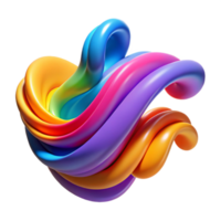 serene minimalist An abstract representation of emotions, using flowing lines and vibrant colors, with a dynamic, expressive style exclusive png