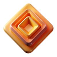 extraordinary contemporary A series of concentric squares, rotating inwards, with a gradient of warm, inviting colors and a smooth, polished finish genuine png